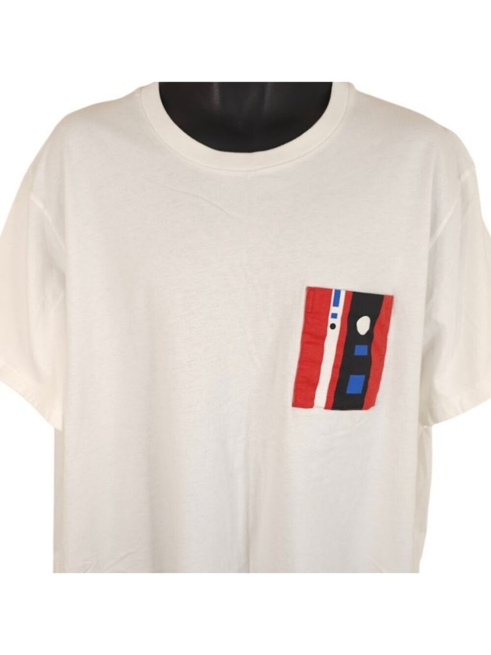 Uniqlo Color & Rhythm T Shirt Mens Size 3XL White Art Pocket Tee